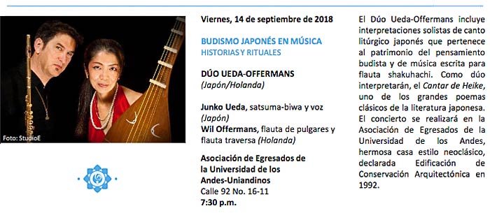 Duo Concert in Bogota, Colombia 2018